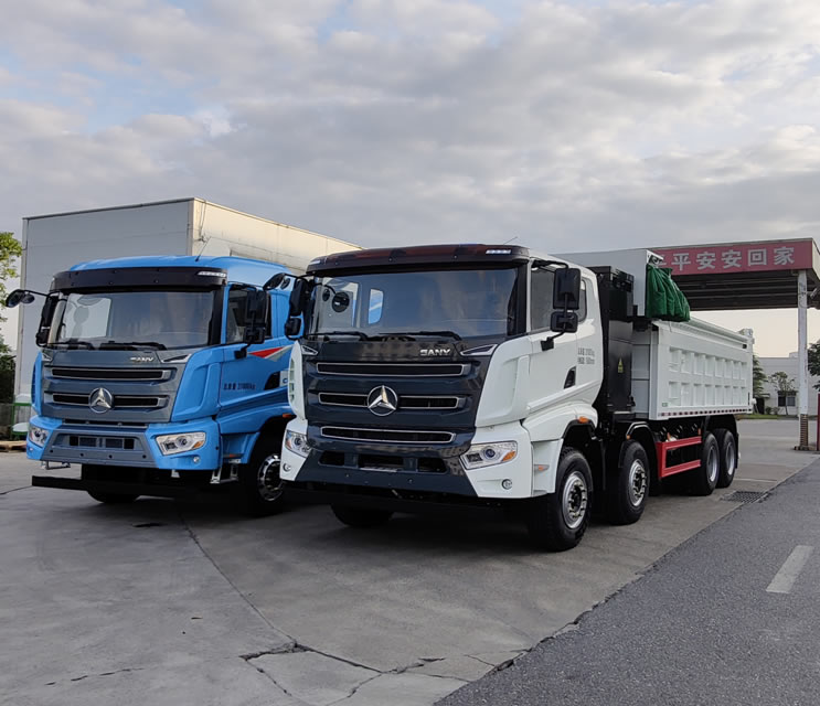 31噸充換電式自卸、攪拌車31 ton rechargeable dump truck and mixer truck